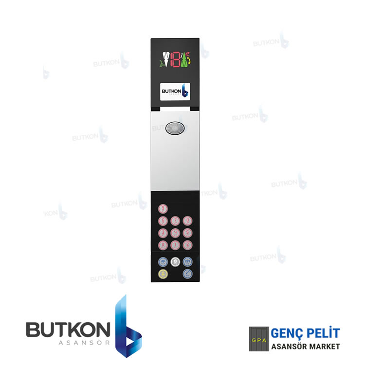 ASANSÖR KABİN BUTONYERİ TAM BOY TRUVA BUTKON